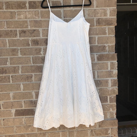 Old Navy Dresses & Skirts - Old Navy White Eyelet Empire Waist Dress XL